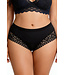 Plus Black Lace Panty N8173