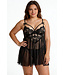 Isla Plus Black Babydoll P307
