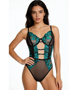Loralei Black/Green Teddy Y25025