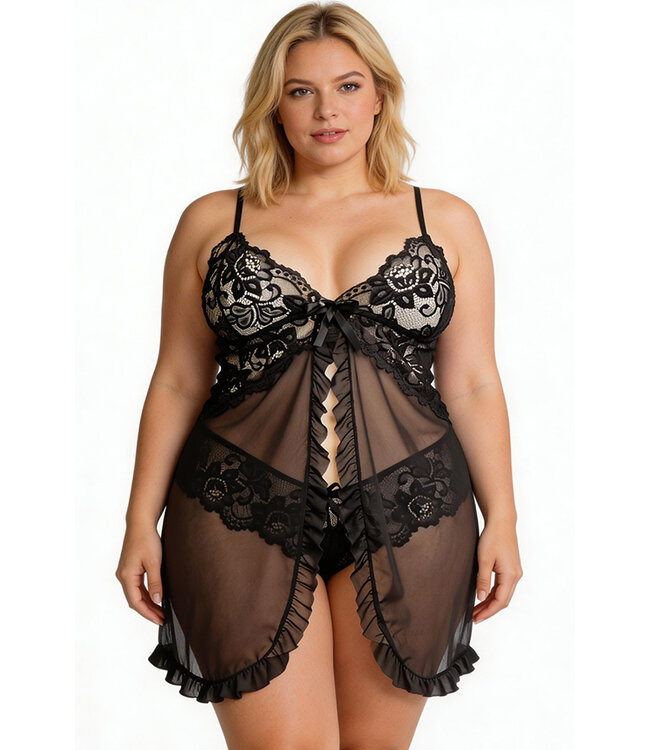 Savannah Plus Black Chemise ZT-6223848