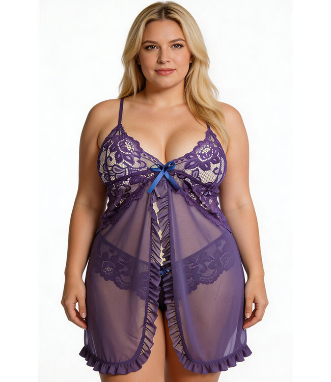 Savannah Plus Purple Chemise ZT-6223848