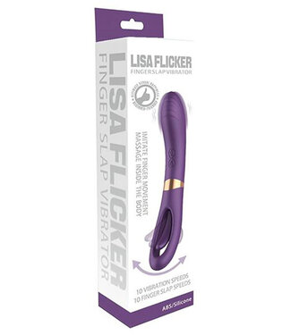 Lisa Flicking G-Spot Vibrator Purple