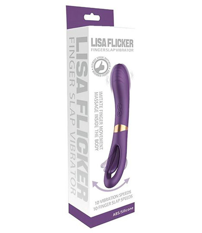 Lisa Flicking G-Spot Vibrator Purple