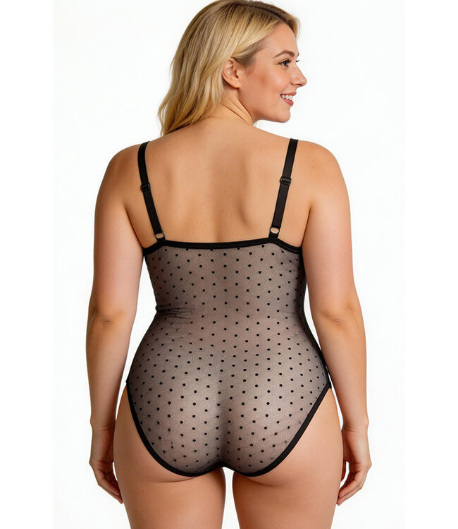 Theodora Plus Black/Green Teddy JM903