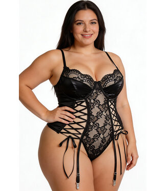 Amalia Plus Black Teddy DH1889