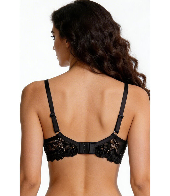 Sabrina Black Push Up Bra W025