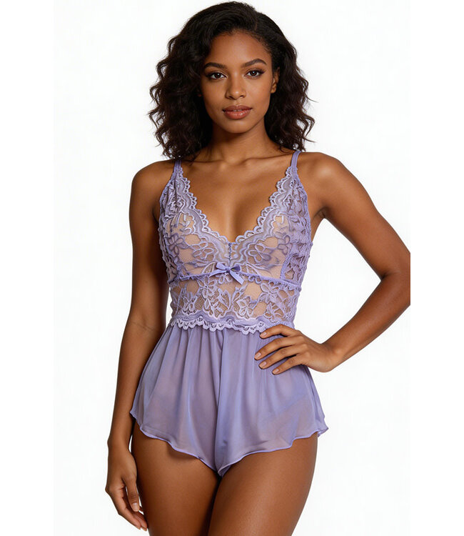 Mikayla Lavender Teddy 5523