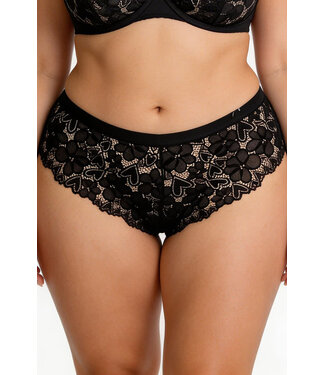 Plus Black Panty 8655