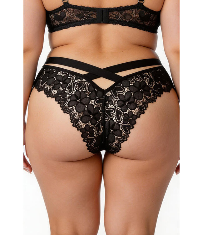 Plus Black Panty 8655