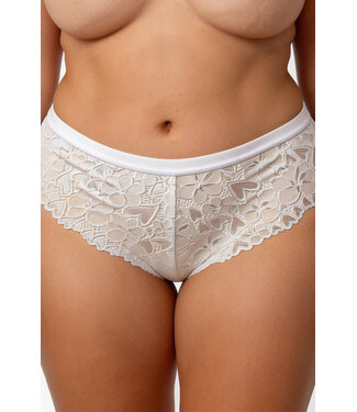 Plus Pearl White Panty 8655