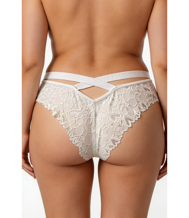 Plus Pearl White Panty 8655