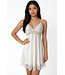 Linda Pearl White Babydoll 8027
