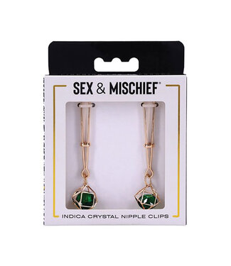 Sex & Mischief Indica Crystal Nipple Clips