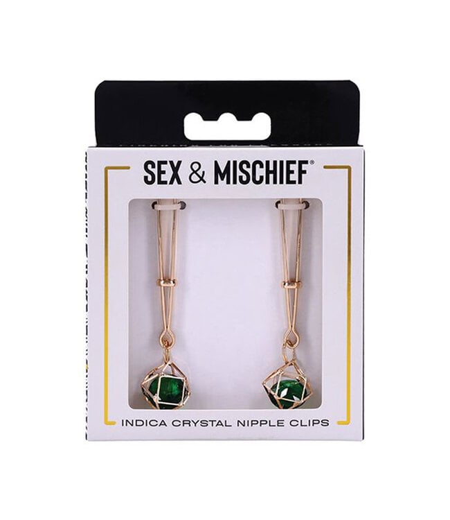 Sex & Mischief Indica Crystal Nipple Clips