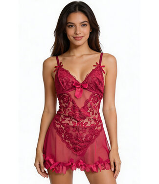 Adalee Ruby Red Chemise 9358 Adalee Ruby Red Chemise 9358