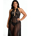 Helen Plus Black Long Gown 250701