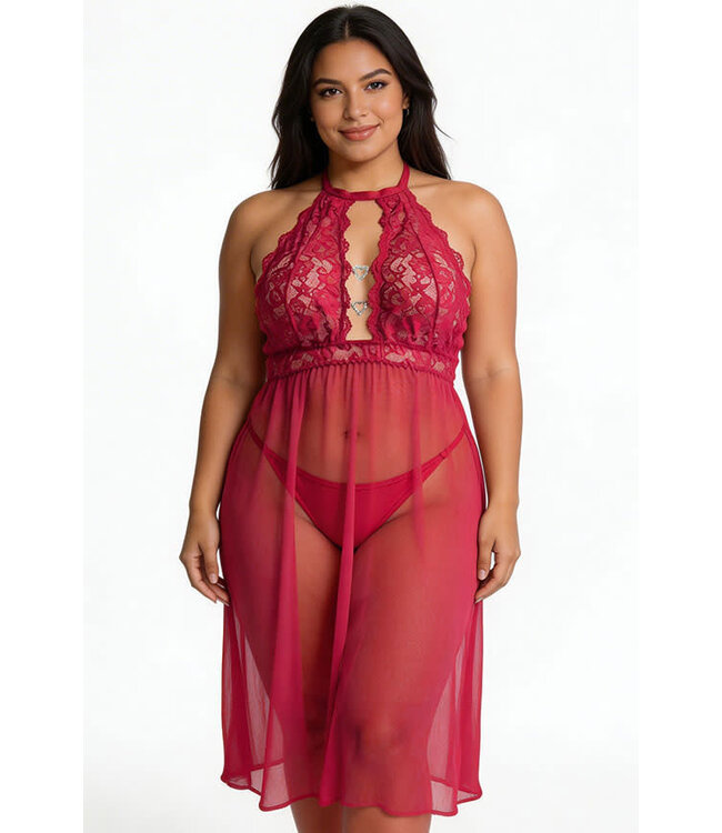 Helen Plus Ruby Long Gown 250701