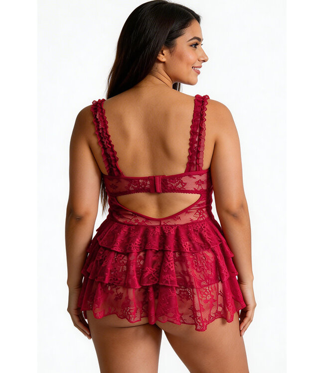 Trinity Plus Venetian Red Babydoll R-551