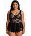 Trinity Plus Black Babydoll R-551