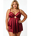 Brooke Plus Red Babydoll R-254
