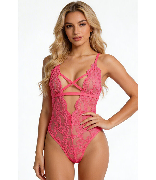 Sydney Neon Pink Teddy 5630