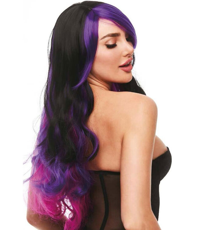 Brandi Black/Purple Wig