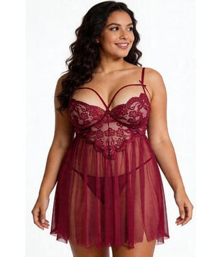 Isla Cherry Red Babydoll P307