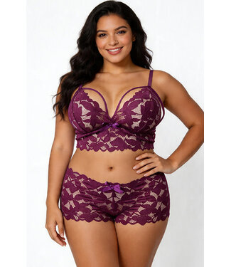 Ashley Plus Raspberry Set 240841