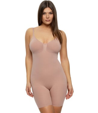 Felina Bodycon Seamless Short Rose Tan Bodysuit 380212