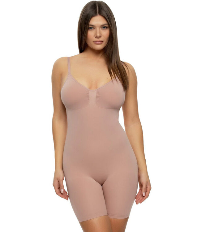 Felina Bodycon Seamless Short Rose Tan Bodysuit 380212