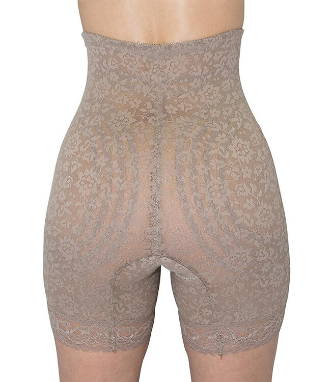 Plus Mocha High Waist Leg Shaper Extra Firm Shaping 6207X