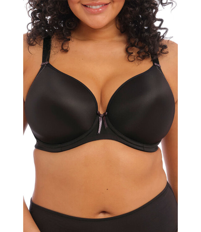 Elomi Bijou Banded Molded Black Bra EL8722