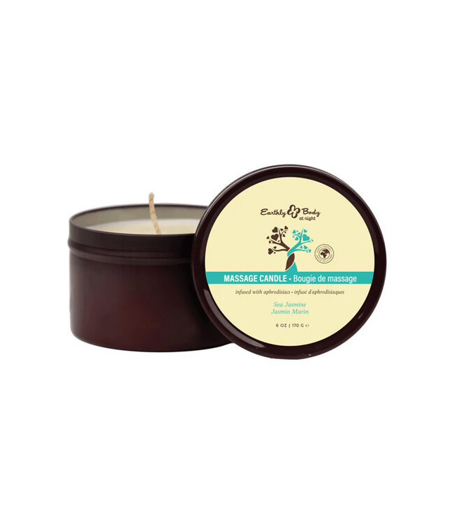 Earthly Body at Night Aphrodisiac Collection Candle Sea Jasmine 6oz