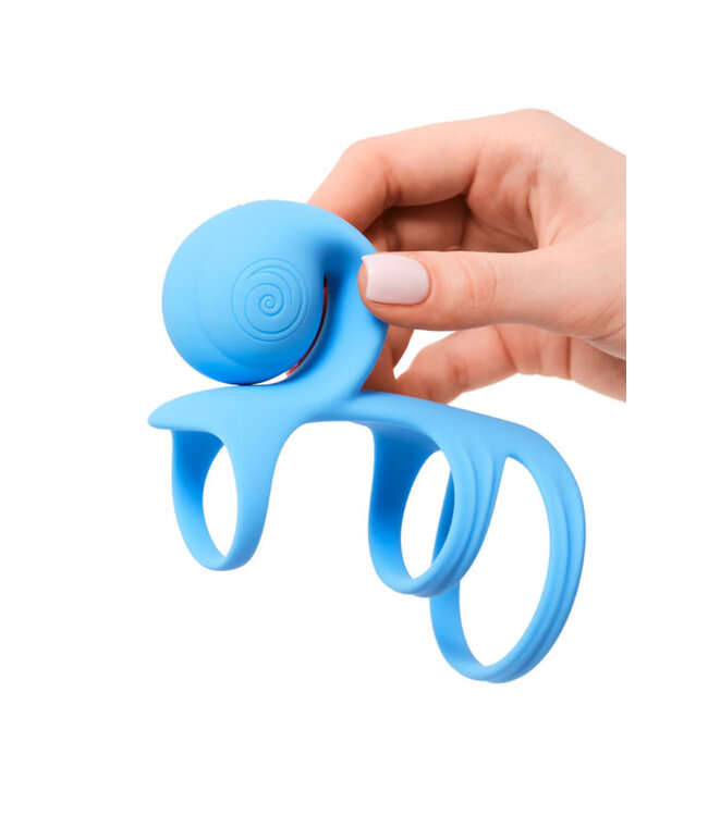 SVibe Snail JOVI Arc Couples Ring Blue Haze