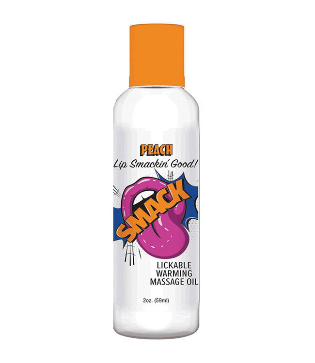 Smack Warming Massage Oil Peach 2oz
