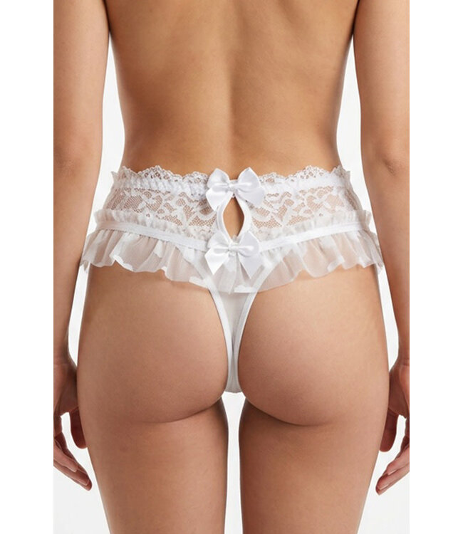 White Lace Thong 211