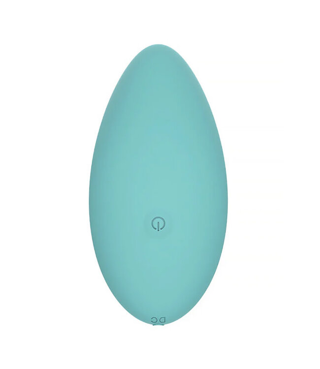 Spectrum Essentials Rechargeable Silicone Compact External Vibrator Blue