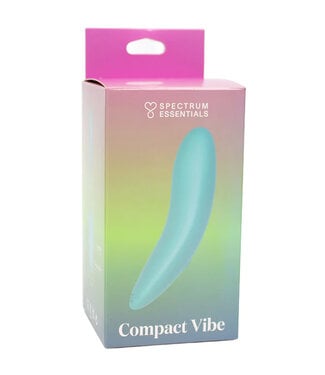 Spectrum Essentials Rechargeable Silicone Compact External Vibrator Blue