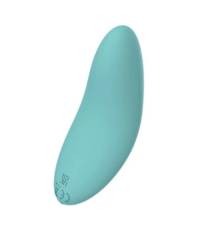 Spectrum Essentials Rechargeable Silicone Compact External Vibrator Blue