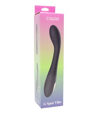 Spectrum Essentials Rechargeable Silicone G-Spot Vibrator Black