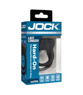 JOCK Enhancers Hard-On Vibrating Silicone Double C-Ring