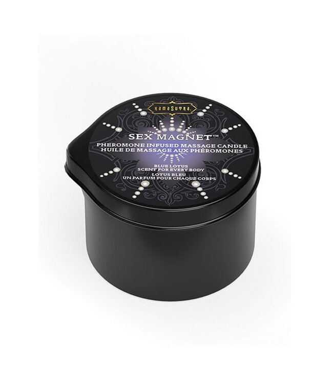 Kama Sutra Sex Magnet Candle w/Pour Spout Blue Lotus 2oz