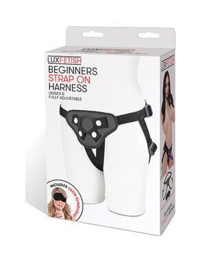 Lux Fetish Beginners Strap On Harness Black