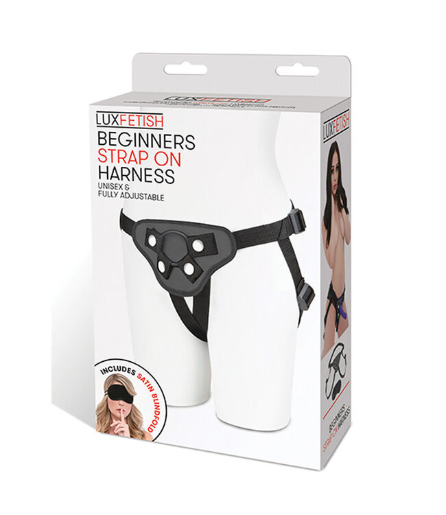 Lux Fetish Beginners Strap On Harness Black