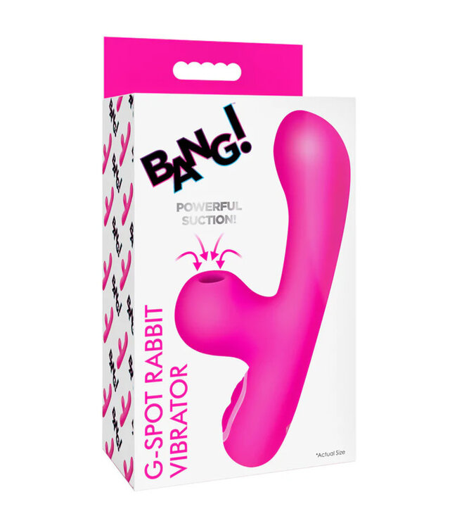 BANG! Mini Suction Rabbit Vibrator Pink