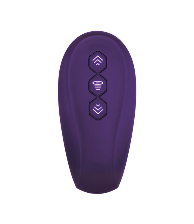 Evolved 2 Become 1 Rechargeable Remote-Controlled Silicone Strapless Strap-On With Suction Purple