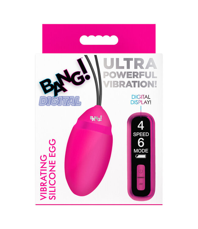 Bang! Vibrating Silicone Egg with Digital Remote