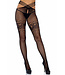 Kym Net Crotchless Black Tights 9914