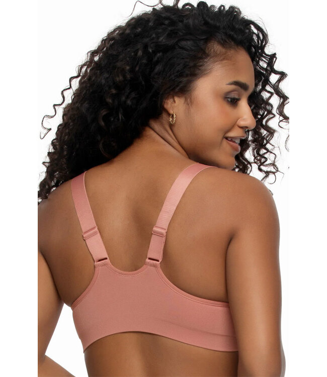 Felina Utopia Front-Close Racerback T-Shirt Terracotta Rose  Bra 155149