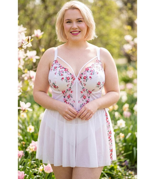Vera Plus White Babydoll 681X